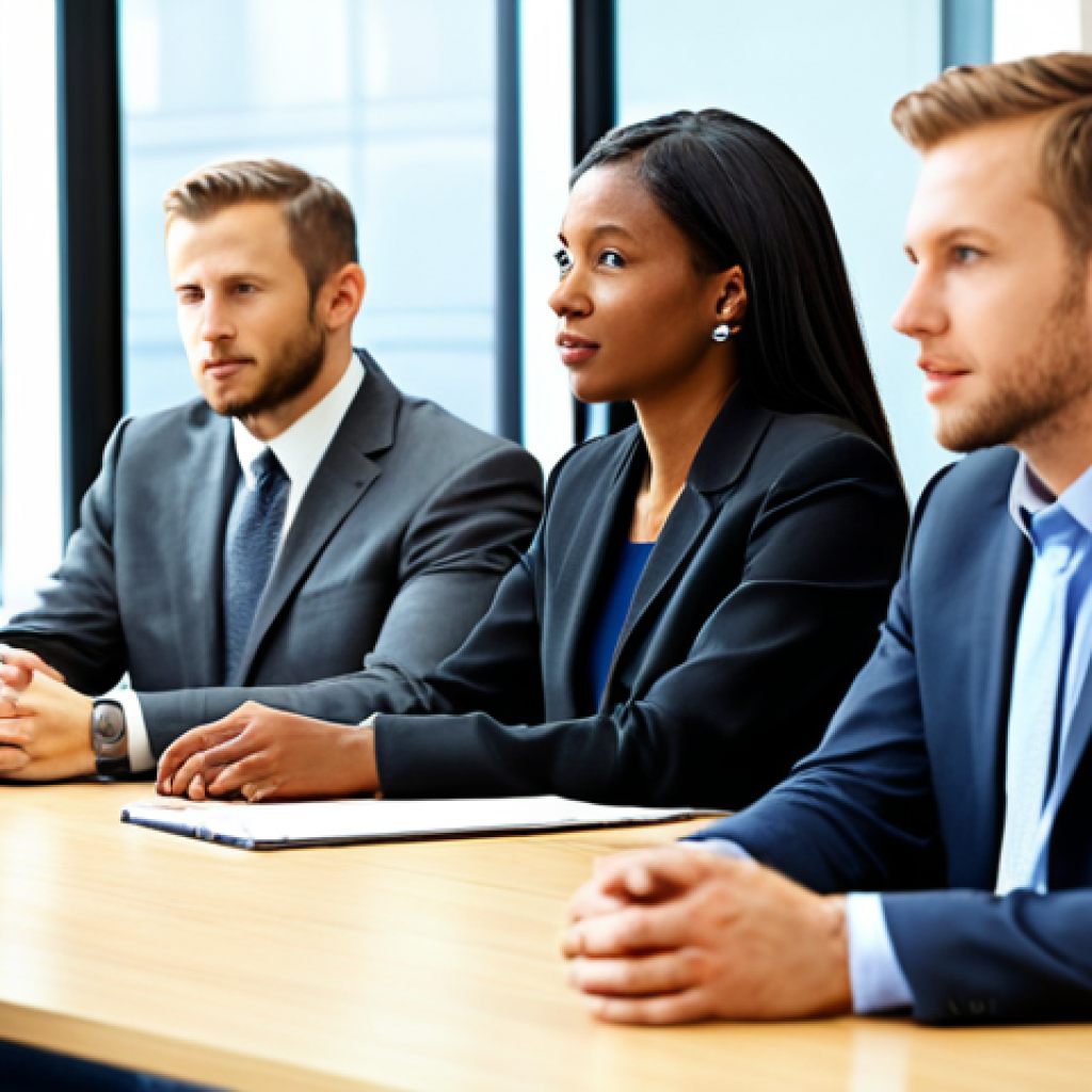피드백 수용을 위한 적극적인 경청 기술 - Active Listening in a Professional Setting**

"A diverse group of professionals engaged in a meeting...