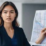 피드백 수용력을 높이는 멘토링 프로그램 - **Prompt 1: The Guiding Map of Feedback**
    A young professional, dressed in smart casual attire, ...